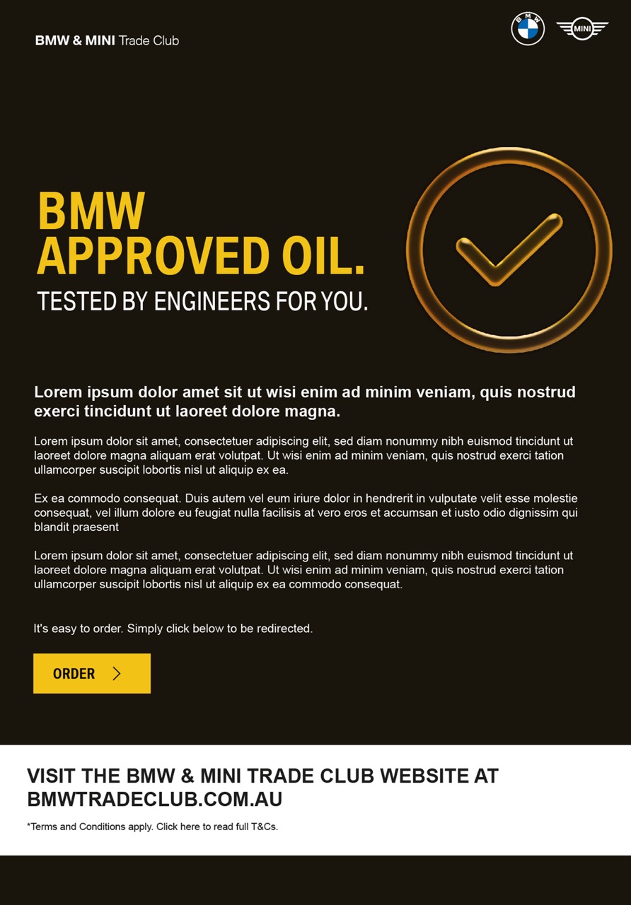 BMW MINI Project Image Oil 1